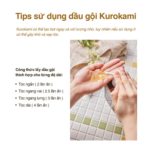 Dầu gội dưỡng tóc và da đầu 6 in 1 100% thiên nhiên Haru Kurokami - Màu nâu Original